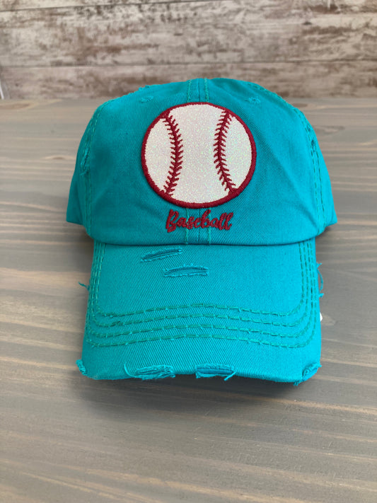 Ball Cap -Baseball with Glitter Baseball