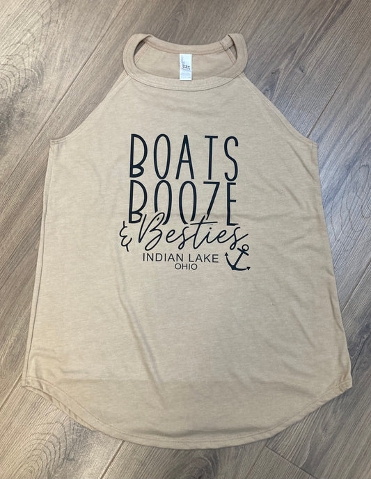 Boats Booze and Besties Tank