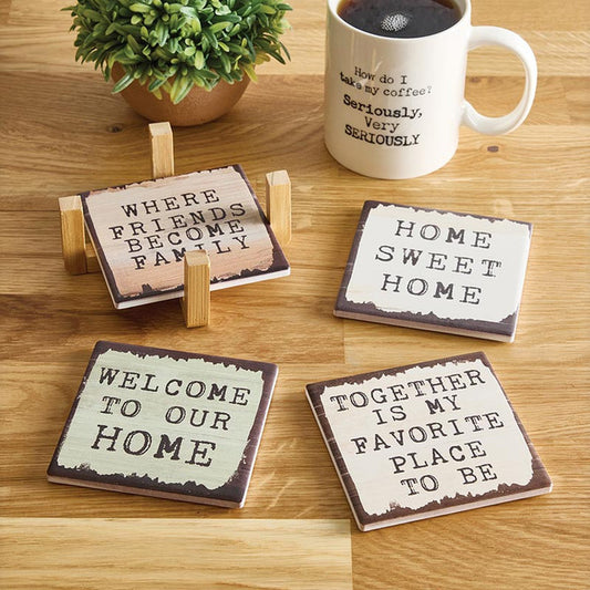 Happy Thoughts Coaster Set