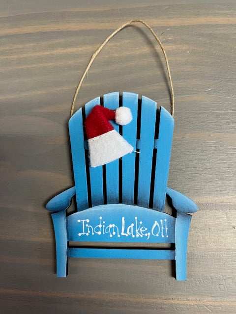 Indian Lake Adirondack Chair Christmas Ornament