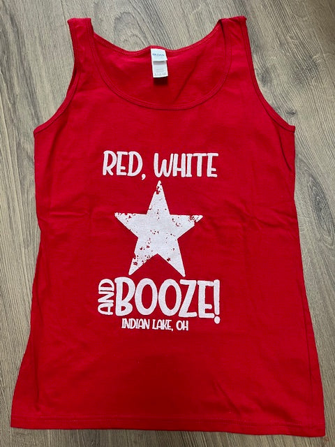 Red White and Booze Tank Top