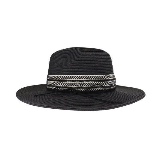 Chevron Band C.C Panama Sun Hat - CC Beanie