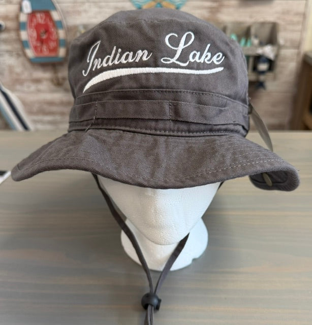 Indian Lake Solid Boone Hat With String (Fitted)