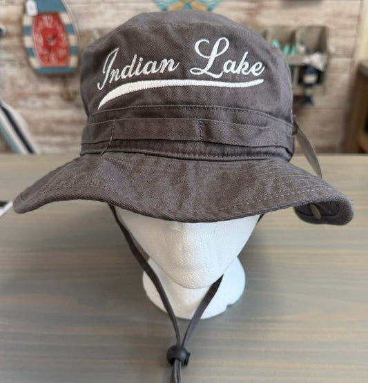 Indian Lake Solid Boone Hat With String (Fitted)