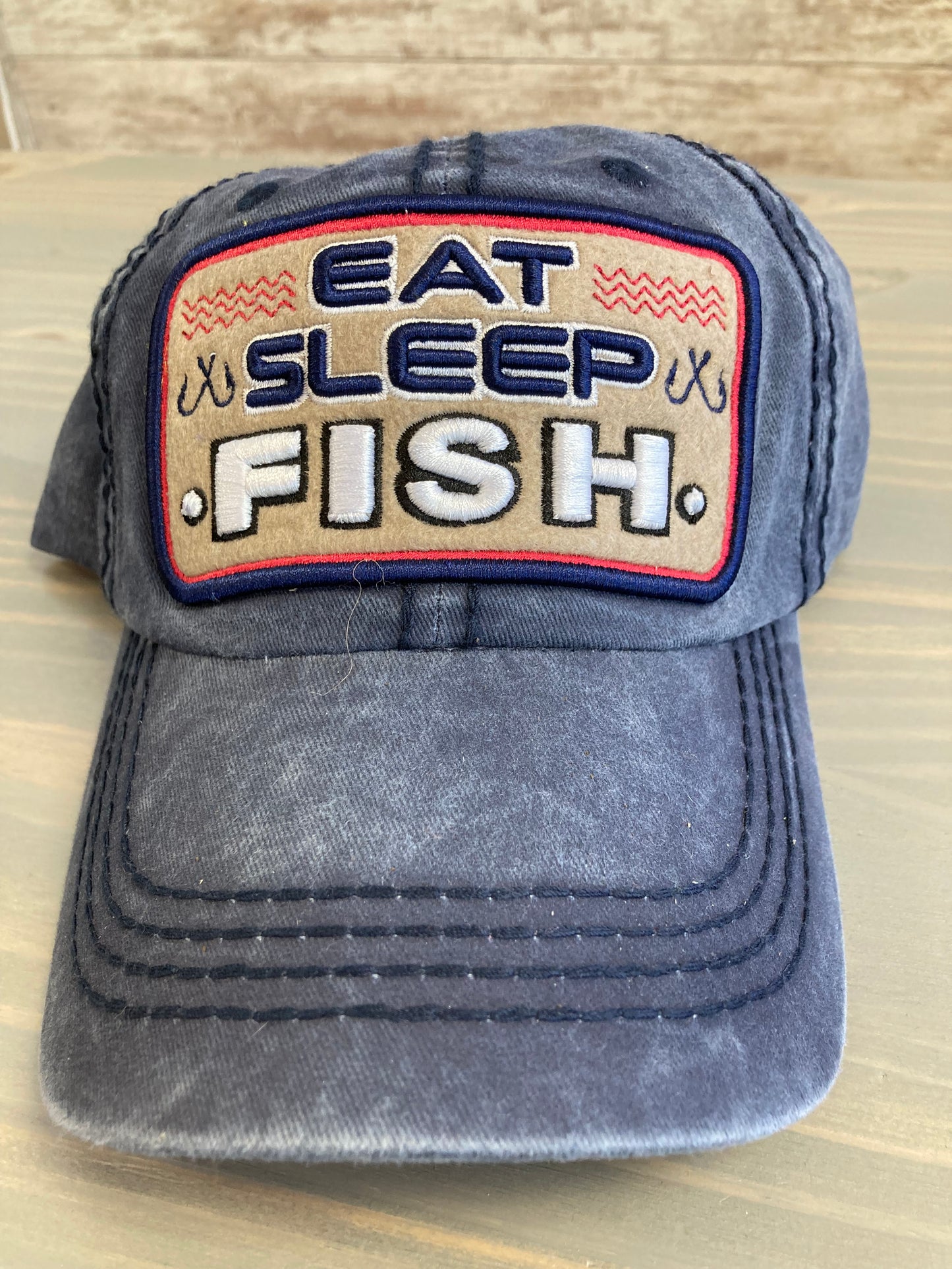 Ball Cap - Eat Sleep Fish