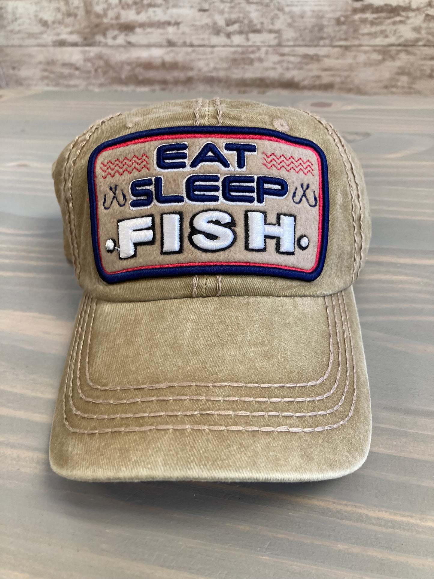 Ball Cap - Eat Sleep Fish