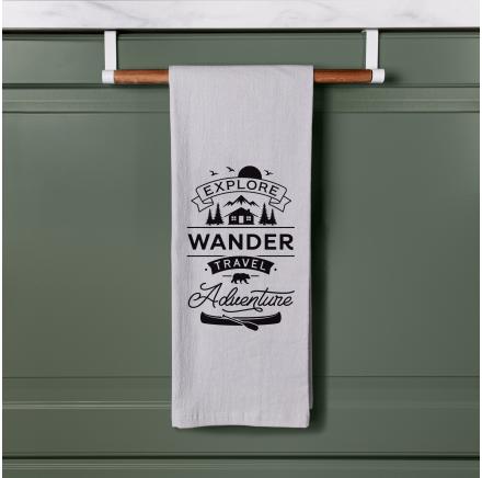 Explore Wander Travel Adventure Tea Towel