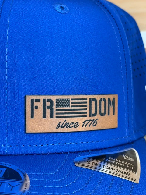 Freedom 1776 Leather Patch New Era® 9SEVENTY® Perforated Snapback Cap