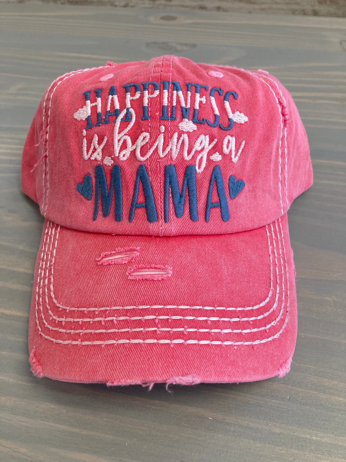 Ball Cap - Vintage Style Happiness is Being a Mama