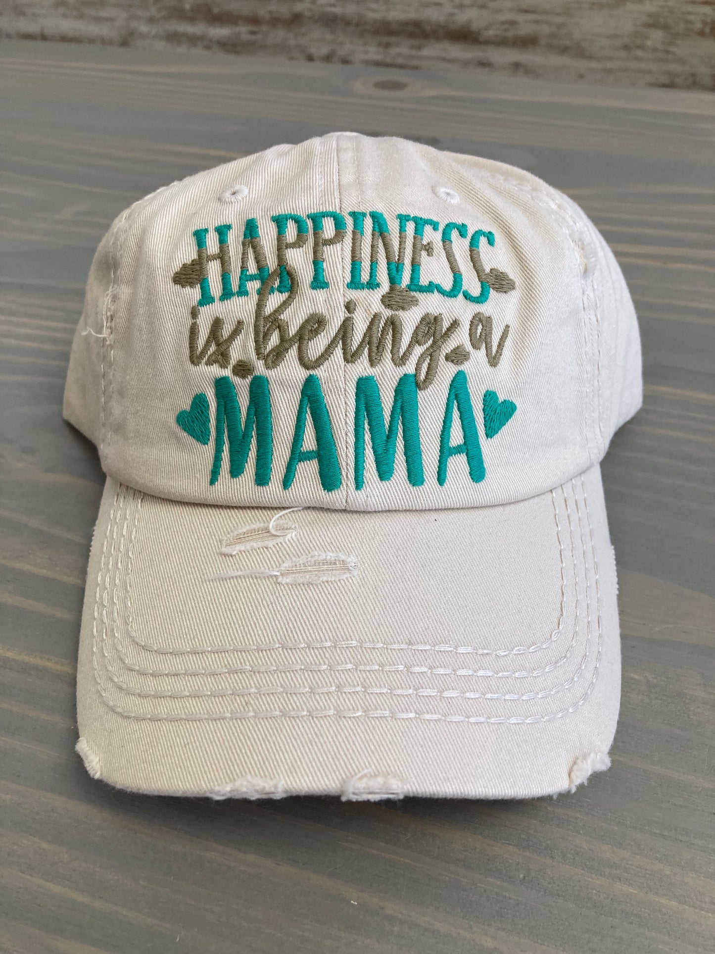 Ball Cap - Vintage Style Happiness is Being a Mama