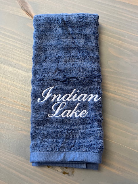 Indian Lake Embroidered Hand Towel