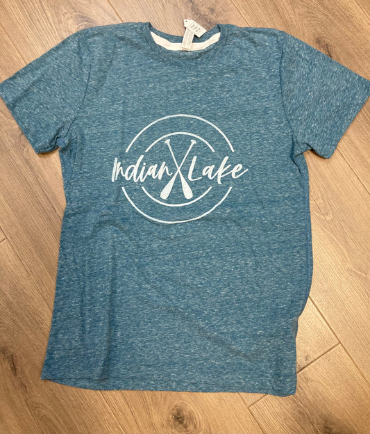 Indian Lake Crossed Oars Youth T-Shirt Short Sleeve