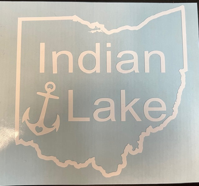 Indian Lake Car Decal Sticker