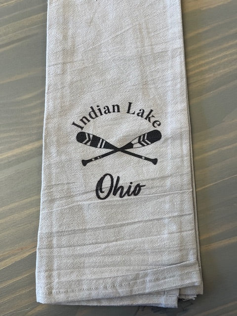 Indian Lake Ohio Tea Towel