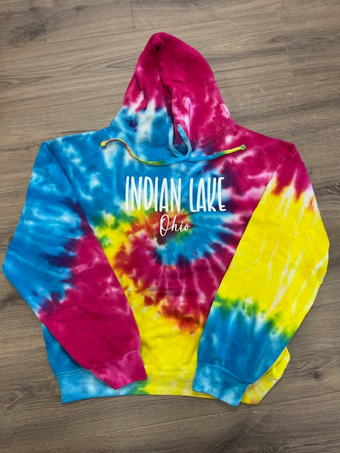 Indian Lake Tie Dye Hoodie Sweatshirt