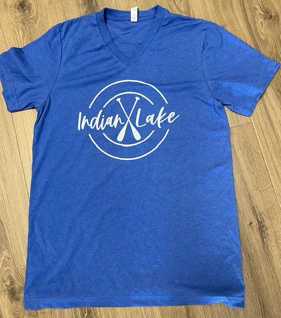 Indian Lake Ladies V Neck Shirt