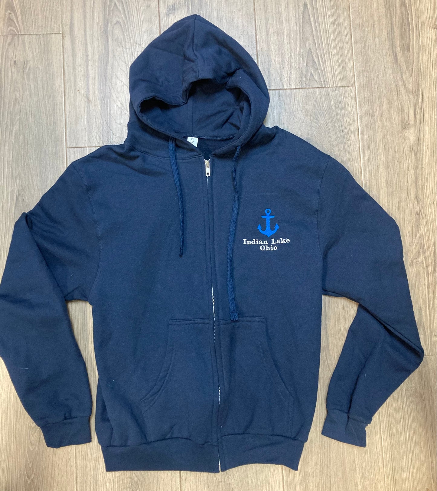 Indian Lake Anchor Zip Up Hoodie