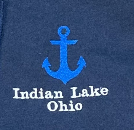 Indian Lake Anchor Zip Up Hoodie