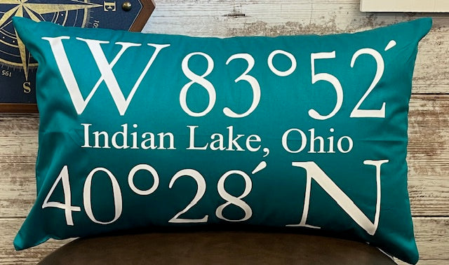 Indian Lake Pillow 12x20