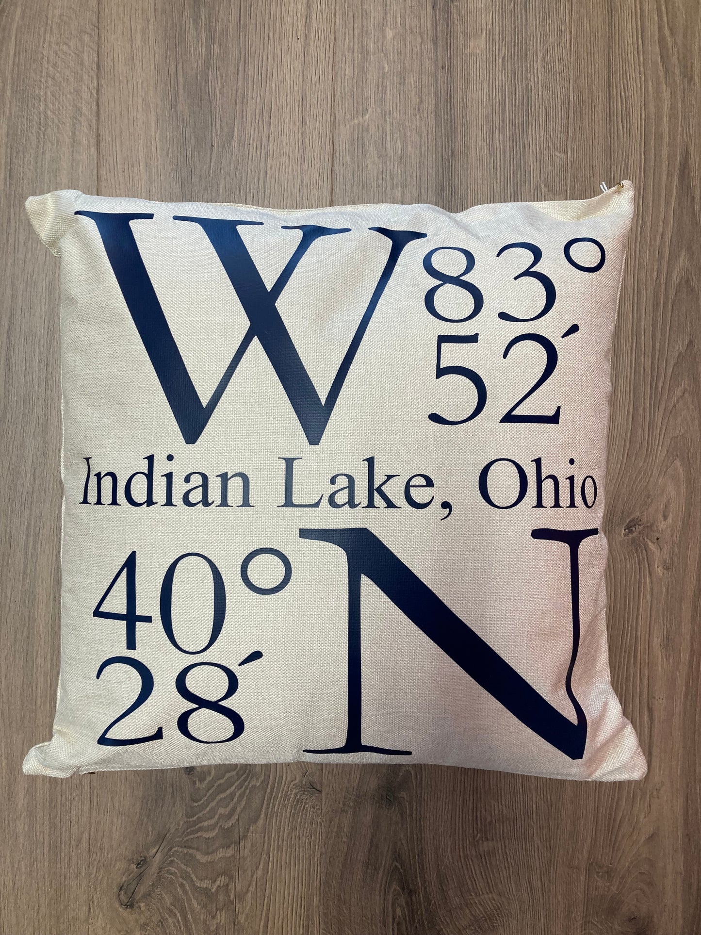 Indian Lake Pillow 18x18