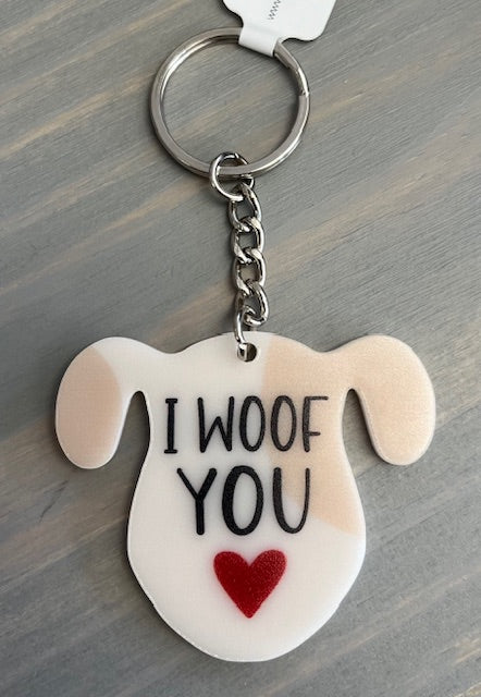 I Woof you Keychain