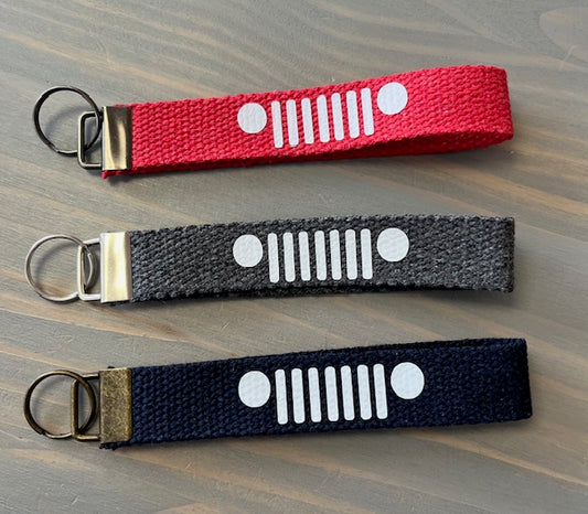 Wristlet Key Chain - Jeep Grill