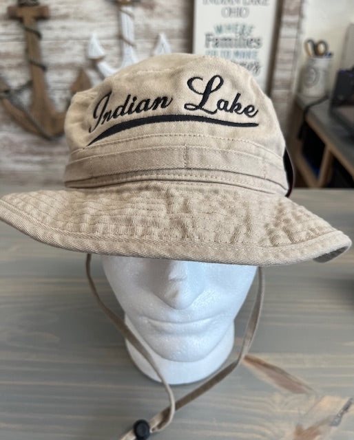 Indian Lake Solid Boone Hat With String (Fitted)