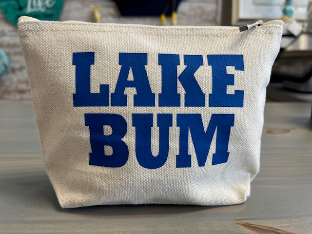 Lake Bum Zipper Canvas Bag