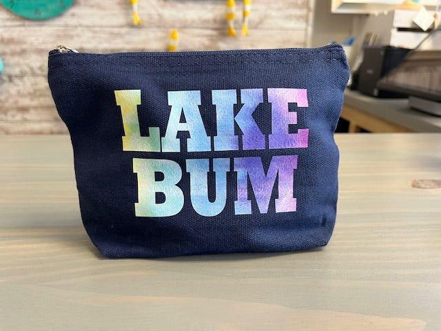 Lake Bum Zipper Canvas Bag