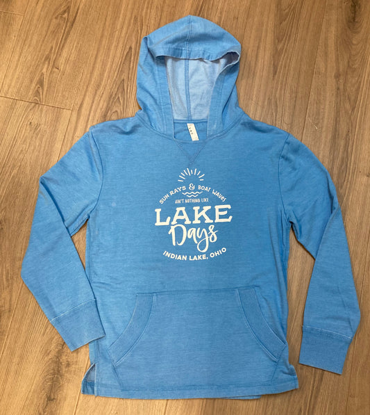 Lake Days Indian Lake Vintage Wash Fleece Hoodie