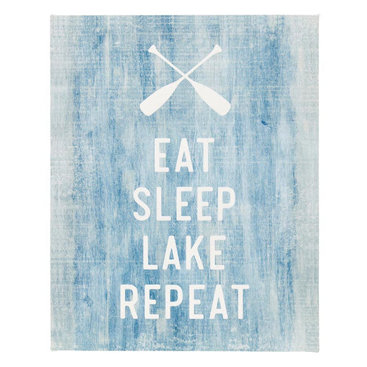 Lake Dreams Canvas - Eat Sleep Lake Repeat Canvas Print