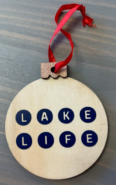 Lake Life Wood Ornament