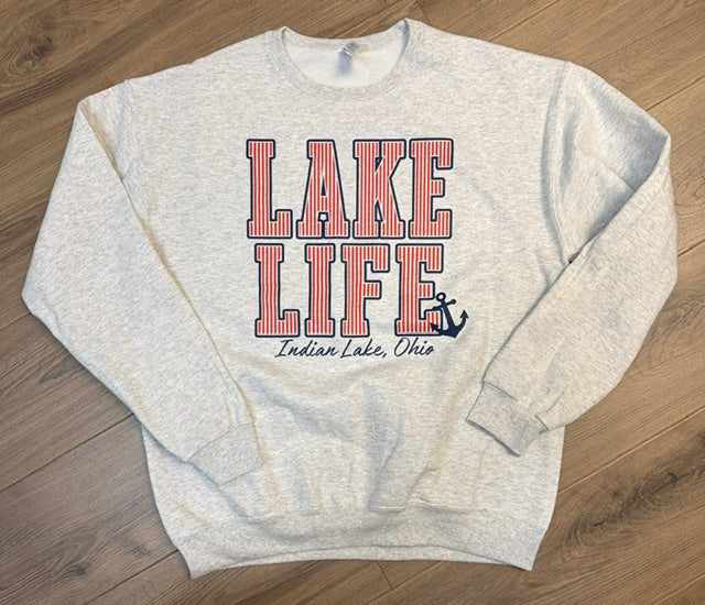 Lake Life/Anchor Crewneck Sweatshirt