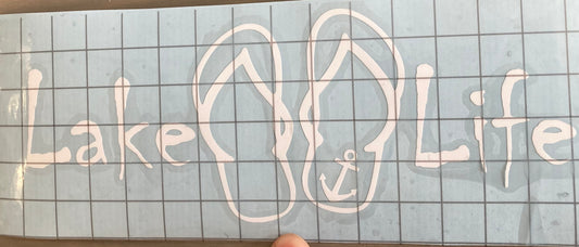 Lake Life Car Decal Sticker