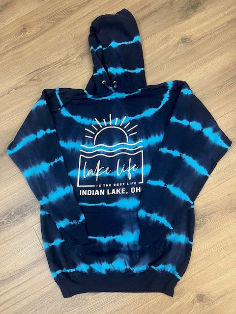 Lake Life is the Best Life Tie Dye Hoodie