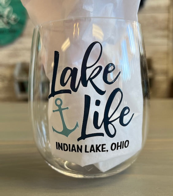 Wine Tumbler (Plastic) - Lake Life