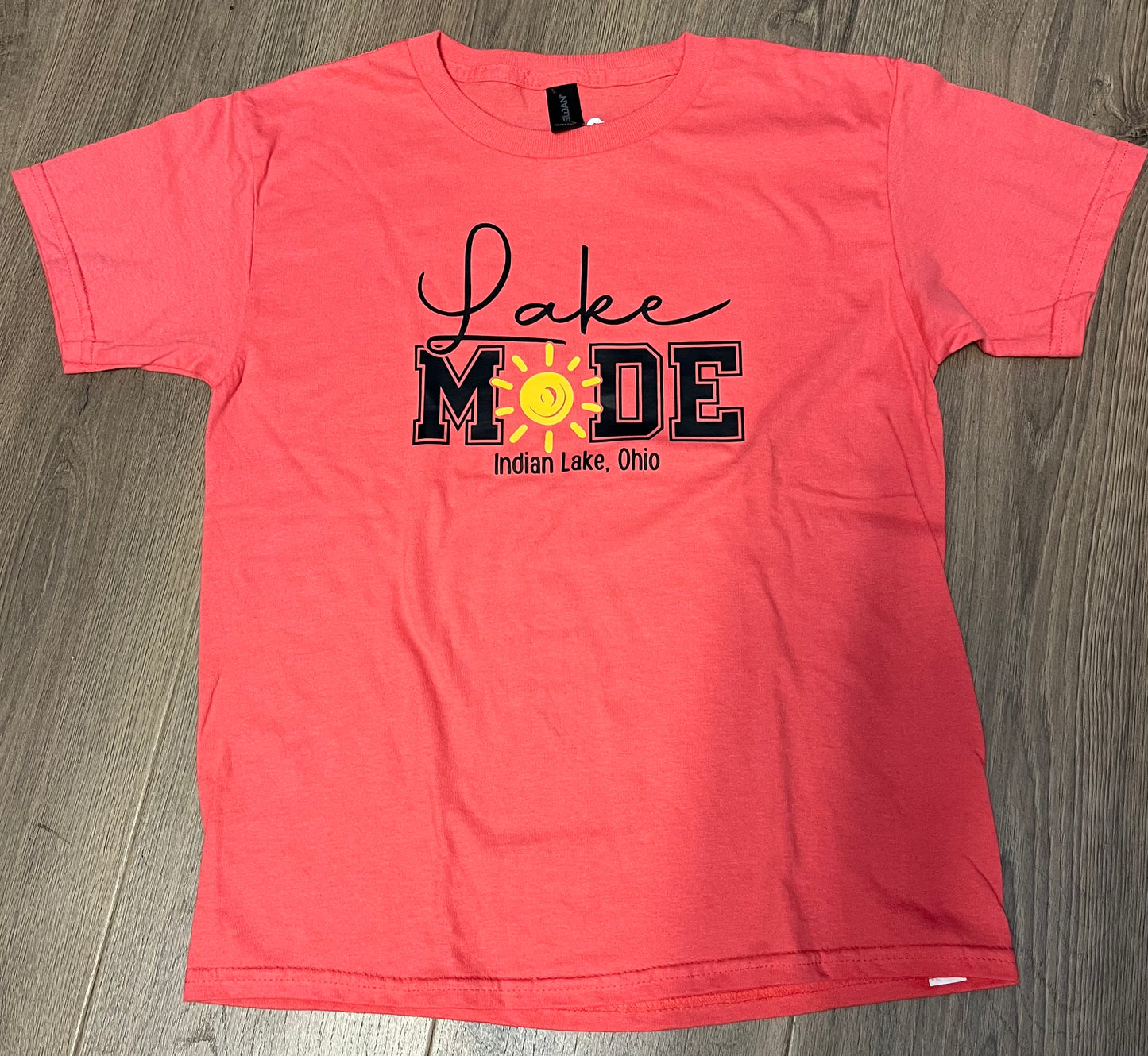 Lake Mode Indian Lake Ohio Youth T-Shirt Short Sleeve