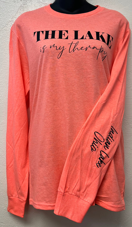 The Lake is my Therapy Long Sleeve T-Shirt