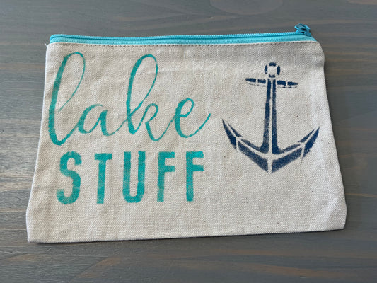 Lake Stuff Zipper Bag