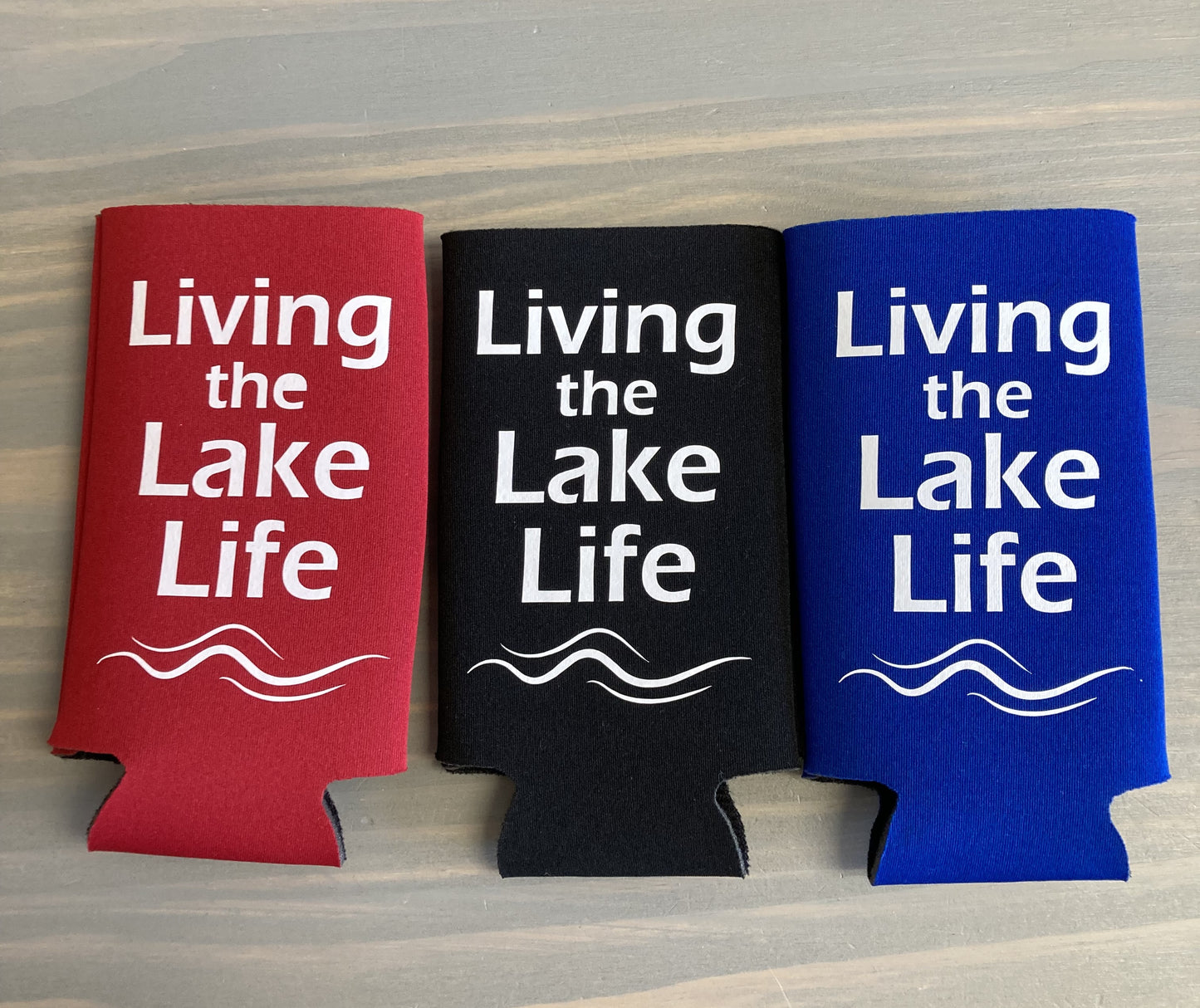 Living the Lake Life Water Bottle Koozie