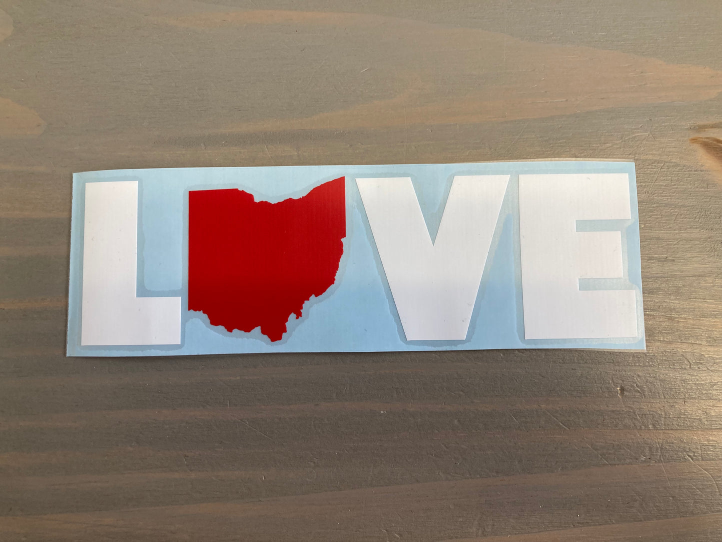 Love Ohio Car Decal Sticker