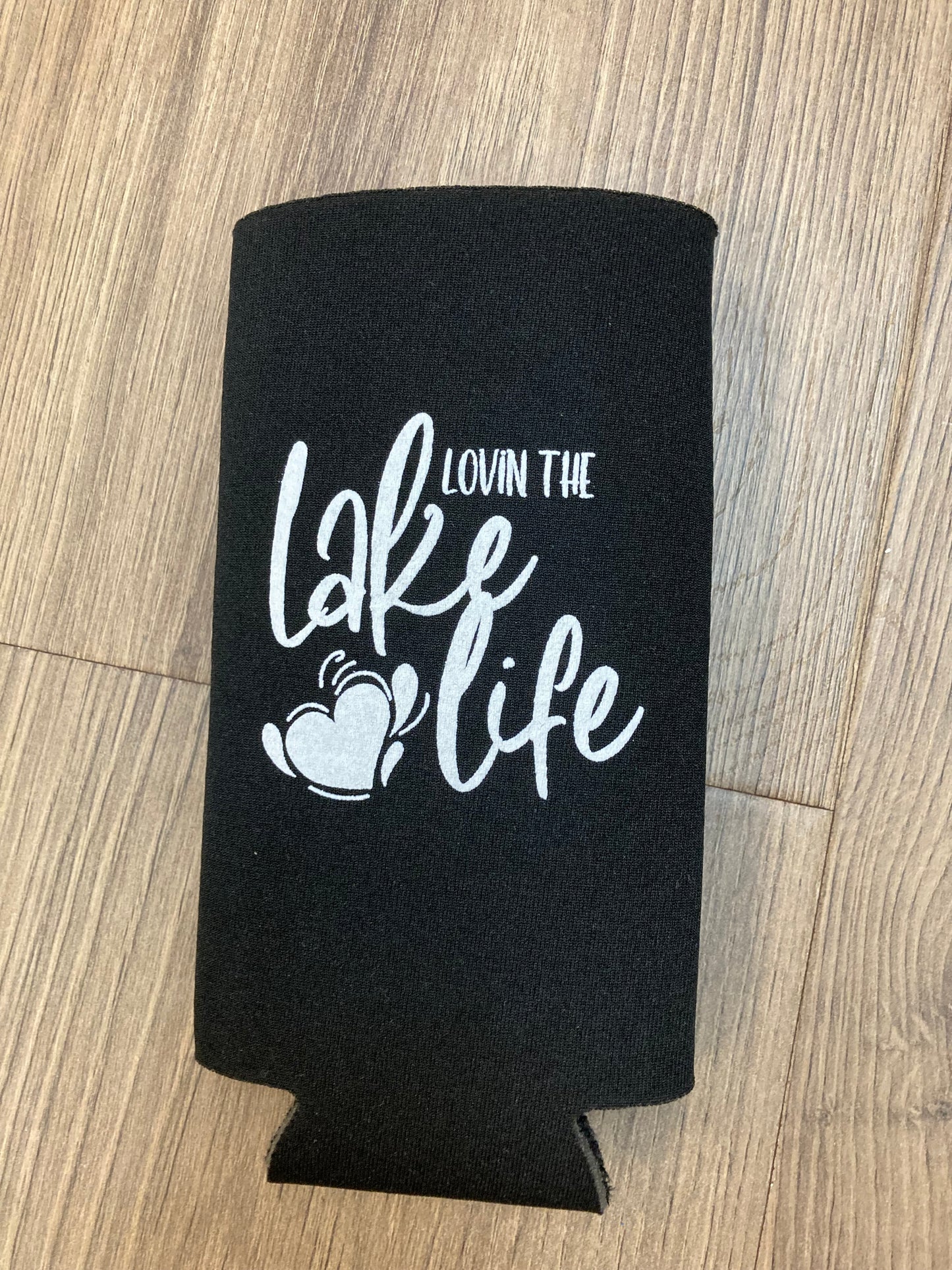 Lovin the Lake Life Indian Lake Slim Koozie