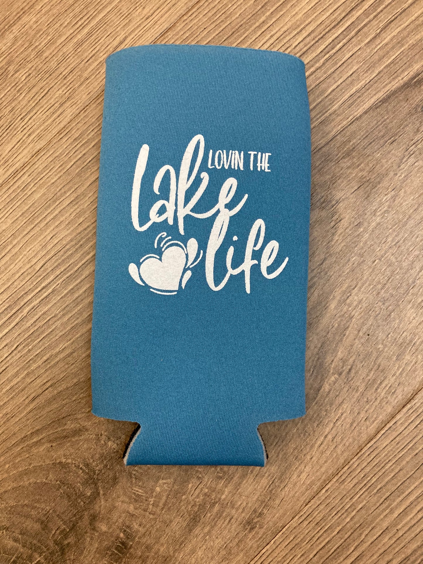 Lovin the Lake Life Indian Lake Slim Koozie