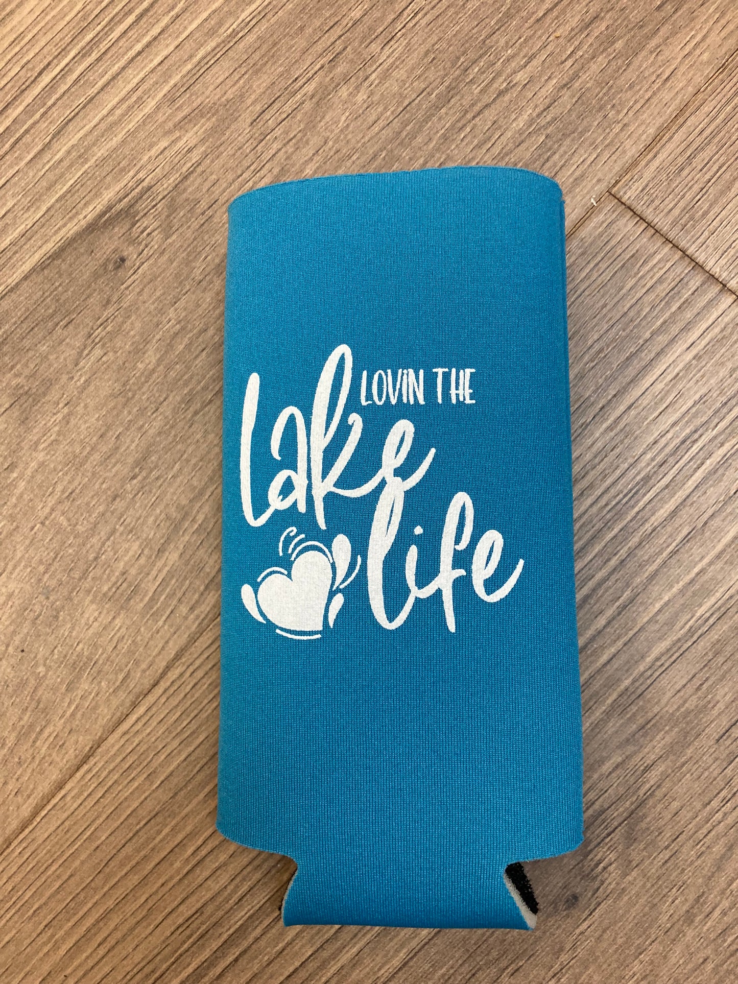 Lovin the Lake Life Indian Lake Slim Koozie