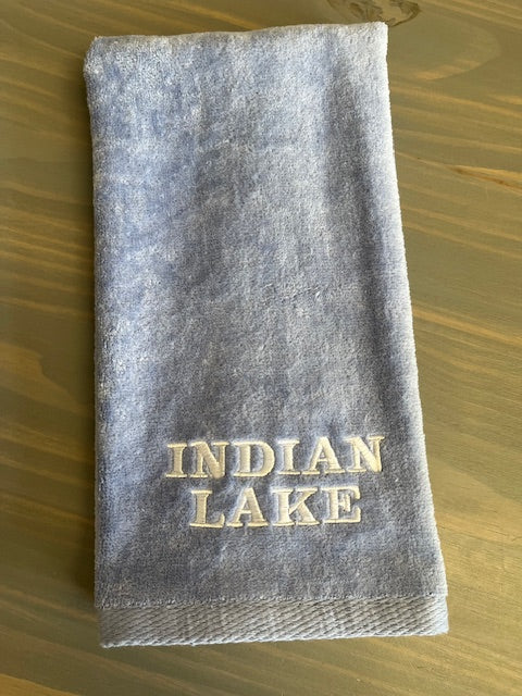 Indian Lake Embroidered Hand Towel