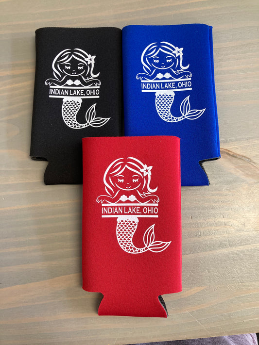 Mermaid Indian Lake Water Bottle Koozie