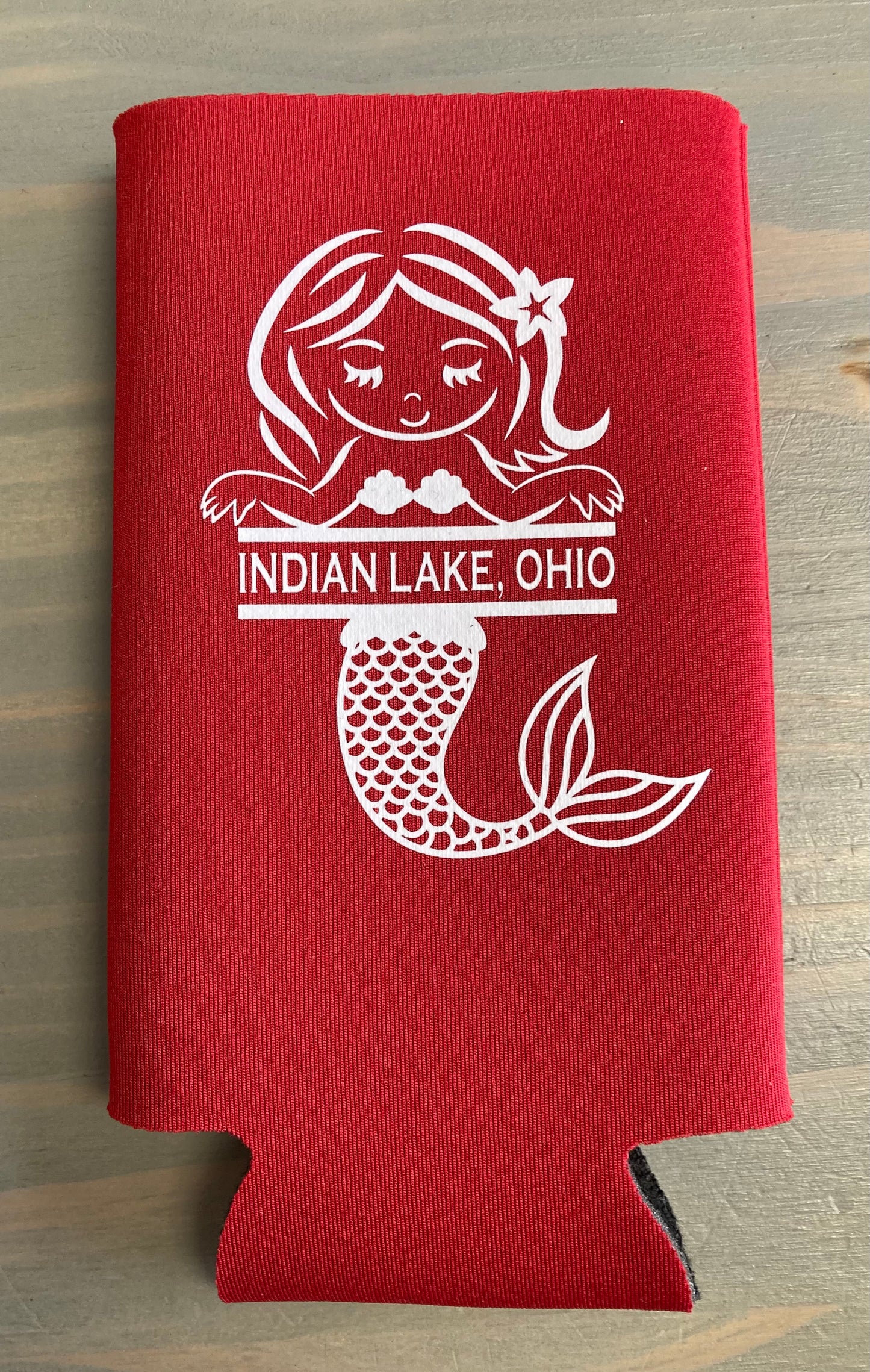 Mermaid Indian Lake Water Bottle Koozie