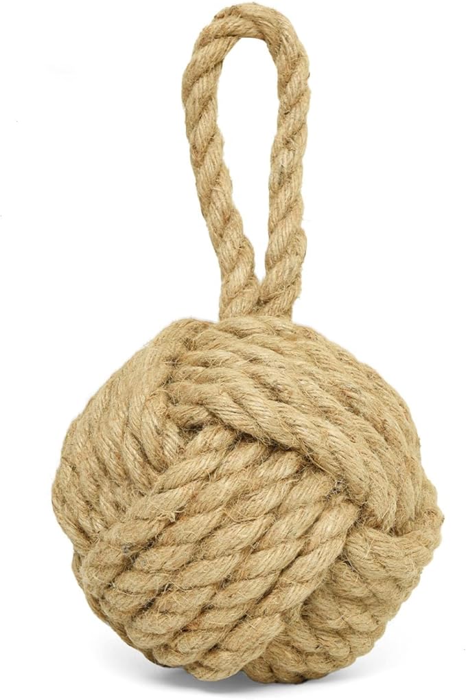 Nautical Decorative Door Stop Rope Weighted 6.25"