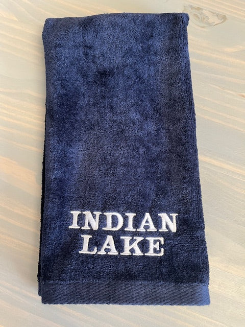 Indian Lake Embroidered Hand Towel