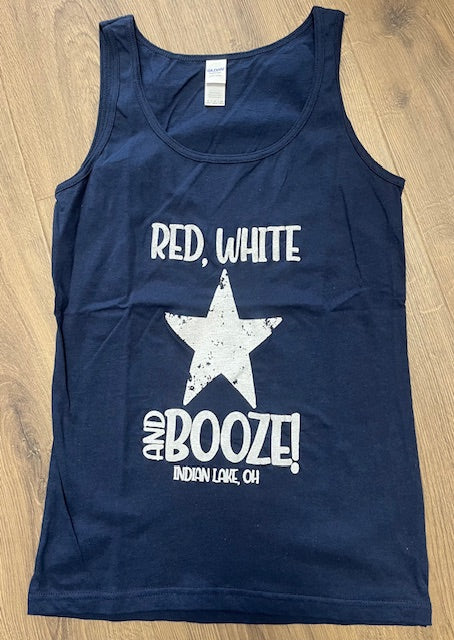 Red White and Booze Tank Top